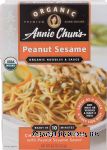 Annie Chun's&nbsp;&nbsp;peanut sesame organic noodles & sauce; chow mein noodles with peanut sesame sauce Center Front Picture