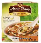 Annie Chun's&nbsp;All Natural Asian Cuisine&nbsp;miso soup freshpak noodle bowl with tofu and scallion Center Front Picture