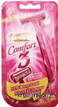 Bic&nbsp;Comfort 3&nbsp;disposable razors for women, sensitive skin Center Front Picture