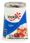 Yoplait&nbsp;Light&nbsp;fat free yogurt, strawberry shortcake Center Front Picture