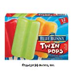 Blue Bunny&nbsp;Blue Ribbon Classics&nbsp;twin pops; cherry, lemon lime, orange, 12 bars Center Front Picture