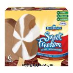 Blue Bunny Frozen&nbsp;Fudge Bars&nbsp;No Sugar Added Fat Free 6 Ct Center Front Picture