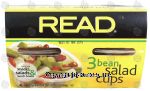 Read  3 bean salad, 4-oz. plastic cups Center Front Picture