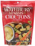 Rothbury Farms  restaurant style seasoned croutons reclosable package Center Front Picture