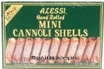 Alessi&nbsp;&nbsp;mini cannoli shells, hand rolled, 12-count, sicilian style Center Front Picture