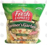 Fresh Express Farmer's Garden butter & red lettuce, grape tomatoes, carrots, raddish Center Front Picture