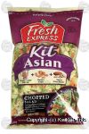 Fresh Express Asian Kit chopped salad cabbage, carrots, celery, green onions; sesame dressing, wonton, almonds Center Front Picture