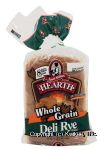 Aunt Millie's&nbsp;All Natural&nbsp;hearth deli rye sliced bread loaf Center Front Picture