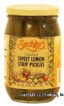 Sechler's  candied sweet lemon strip pickles Center Front Picture