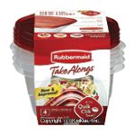 Rubbermaid Take Alongs plastic small bowls & lids, 3.2-cups Center Front Picture