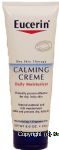 Eucerin&nbsp;dry skin therapy &nbsp;calming creme daily moisturizer, non-irritating, frangrance free Center Front Picture