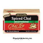 Bigelow  spiced chai black tea, decaffeinated, 20-bags Center Front Picture