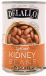 Delallo&nbsp;&nbsp;kidney beans, light red Center Front Picture