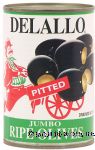Delallo&nbsp;&nbsp;jumbo pitted ripe olives Center Front Picture