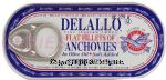 Delallo&nbsp;Fine Italian Foods&nbsp;flat fillets of anchovies in olive oil salt added Center Front Picture