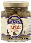 Delallo&nbsp;&nbsp;capote capers in vinegar with salt added Center Front Picture