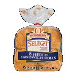 Brownberry&nbsp;Sandwich Buns&nbsp;Select White 8 Ct Center Front Picture