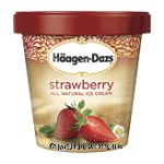 Haagen-Dazs Ice Cream Strawberry Center Front Picture