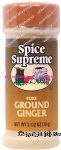 Spice Supreme  ginger, pure ground Center Front Picture
