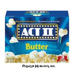 Act II&nbsp;Microwave Popcorn&nbsp;Butter 3.3 Oz Center Front Picture
