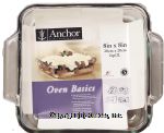Anchor&nbsp;&nbsp;8in x 8in glass baking dish Center Front Picture