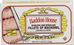 Haddon House  skinless and boneless fillets of mackerel packed in water Center Front Picture