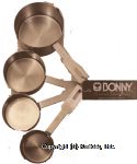 Bonny&nbsp;&nbsp;4 stainless steel measuring cups, flat handle Center Front Picture
