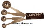 Bonny&nbsp;&nbsp;4 stainless steel flat handle measuring spoons Center Front Picture