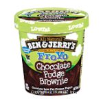 Ben & Jerry's&nbsp;Low Fat Frozen Yogurt&nbsp;Chocolate Fudge Brownie Center Front Picture