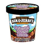 Ben & Jerry's&nbsp;Ice Cream&nbsp;Oatmeal Cookie Chunk Center Front Picture