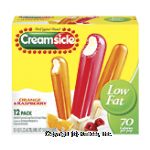 Creamsicle&nbsp;Ice Cream Pops&nbsp;Orange & Raspberry Sherbet 1.65 Oz Center Front Picture