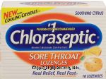 Chloraseptic&nbsp;&nbsp;sore throat lozenges, soothing citrus Center Front Picture