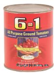 6 in 1 Brand&nbsp;&nbsp;all purpose ground tomatoes, with added extra heavy puree Center Front Picture