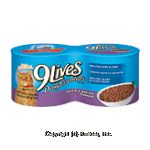 9 Lives&nbsp;&nbsp;liver & bacon dinner cat food, 4 5.5-ounce cans Center Front Picture