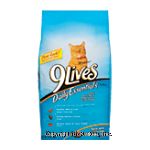 9 Lives&nbsp;&nbsp;chicken & salmon flavors basted with real bacon cat food Center Front Picture