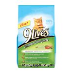 9 Lives&nbsp;Indoor Complete&nbsp;dry cat food made with real salmon & chicken Center Front Picture
