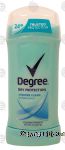 Degree Dry Protection shower clean, invisible solid, anti-perspirant & deodorant Center Front Picture