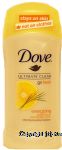 Dove&nbsp;Ultimate Clear&nbsp;go fresh, anti-perspirant deodorant, energizing grapefruit & lemongrass scent Center Front Picture