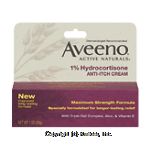 Aveeno&nbsp;Active Naturals Hydrocortisone Anti-Itch Cream&nbsp;Maximum Strength Formula Center Front Picture
