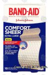 Band-Aid&nbsp;&nbsp;sheer extra large bandages, great for knees & elbows Center Front Picture