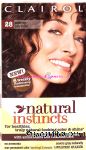 Clairol&nbsp;natural instincts&nbsp;non-permanent hair color application, nutmeg dark brown 28 Center Front Picture
