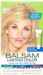 Clairol&nbsp;Balsam Lasting Color&nbsp;permanent hair color application, light ash blonde 601 Center Front Picture