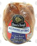 Boar's Head&nbsp;All American BBQ&nbsp;oven roasted seasoned chicken breast, boneless, skinless Center Front Picture