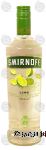 Smirnoff  lime flavor vodka, 35% alc. by vol. Center Front Picture