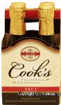 Cook's Brut champagne, sparkling wine of California, 11.5% alc. by vol., 187-ml bottles Center Front Picture
