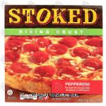 Stoked  pepperoni rising crust frozen pizza Center Front Picture