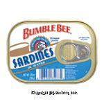 Bumble Bee&nbsp;Sardines&nbsp;In Water Center Front Picture