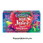 CapriSun&nbsp;100% Juice&nbsp;Berry Breeze 10 Ct Center Front Picture