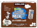 Kirkland Signature Signature organic chocolate milk, reduced fat with vit a & d, 8.25-fl. oz., cartons Center Front Picture