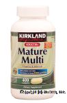 Kirkland Signature Mature Multi vitamin & mineral supplement formulated for adults 50+ Center Front Picture